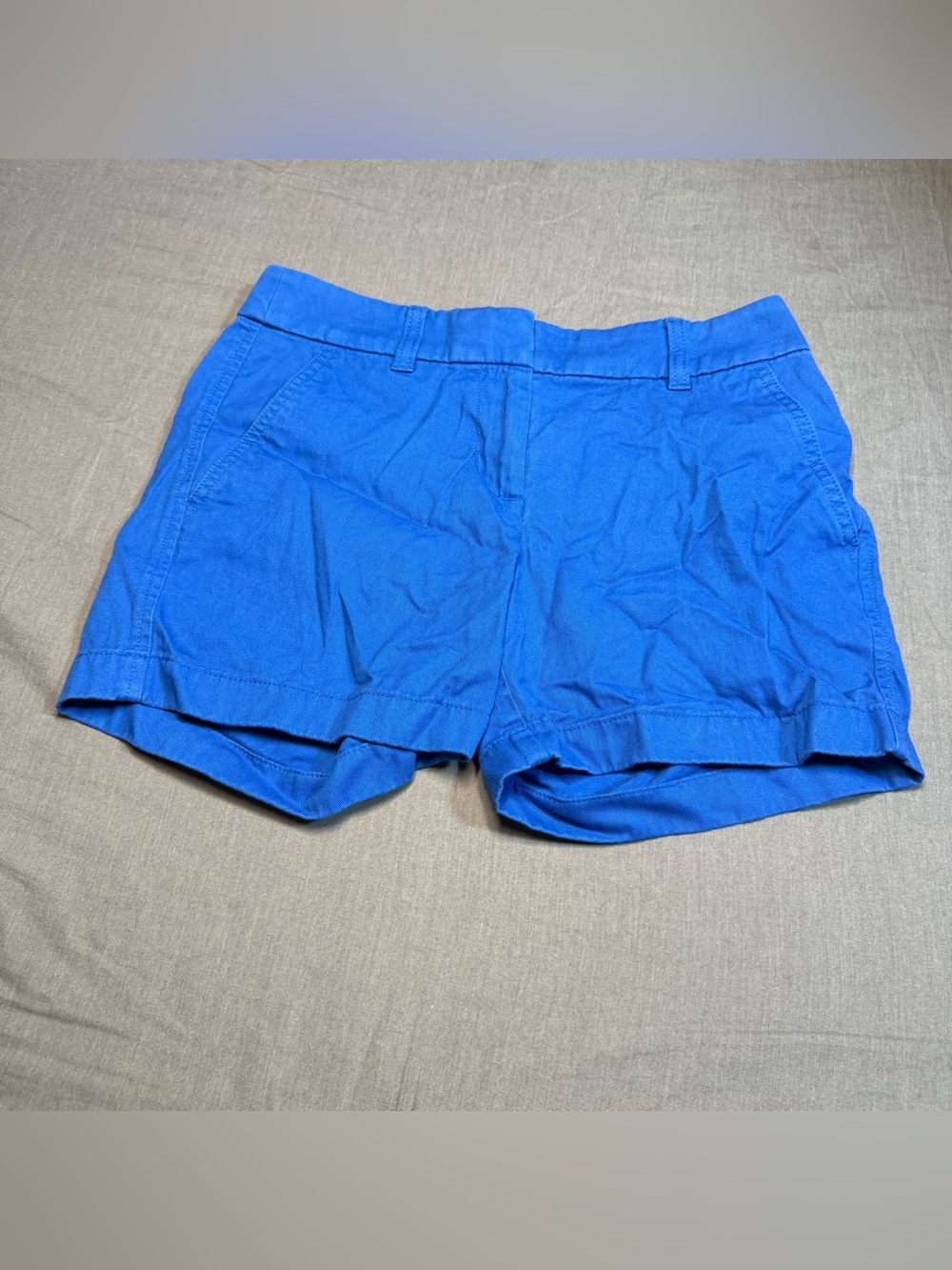 J. Crew Bright Blue Cotton Chino Shorts